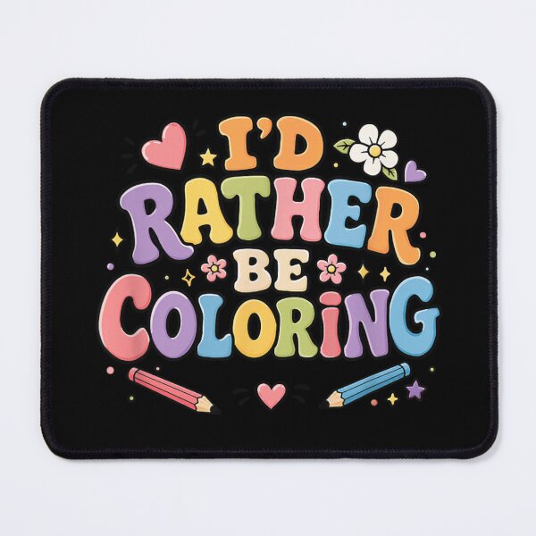 Item preview, Cute Retro Groovy Id Rather Be Coloring Book Lover Aesthetic T-Shirt designed and sold by DuneHaicna.