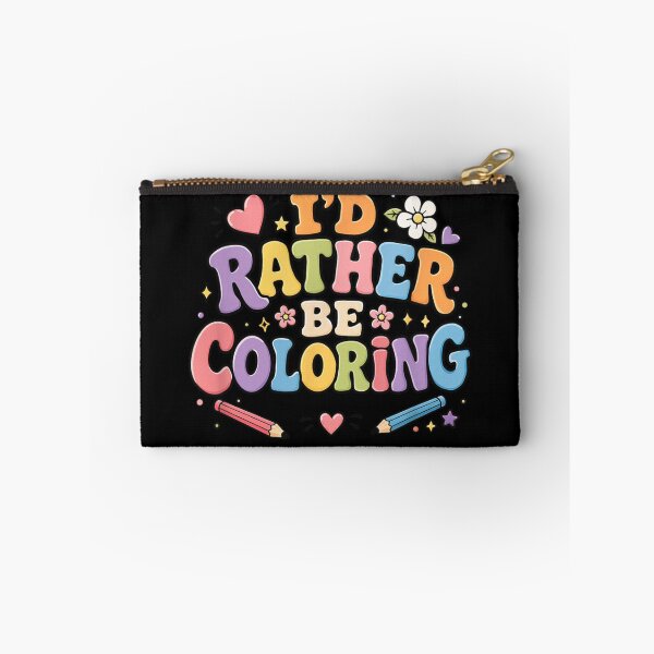 Item preview, Cute Retro Groovy Id Rather Be Coloring Book Lover Aesthetic T-Shirt designed and sold by DuneHaicna.
