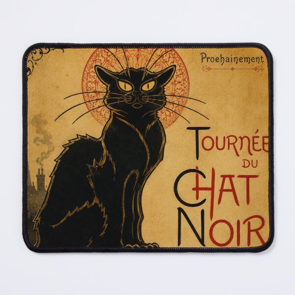 Item preview, Vintage Black Cat Art Nouveau Poster | Gothic Cat Wall Decor | Retro Halloween Cat Print designed and sold by AbstractAuraArt.
