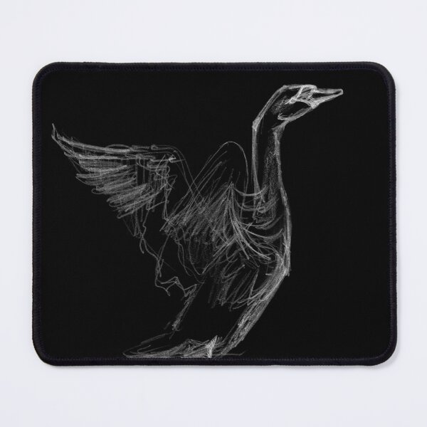 Item preview, Rising Swan In White Chalk designed and sold by Dina's Fine Arts.