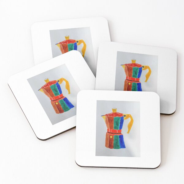 Item preview, Retro Moka Pot Kitchen Art designed and sold by Maitanetxe.