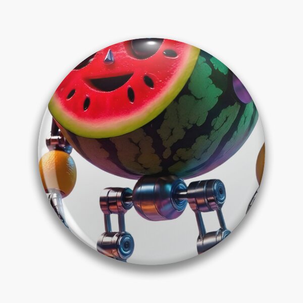 Item preview, MELONBOT - The Watermelon Cyber Mecha designed and sold by Sem Bregs.