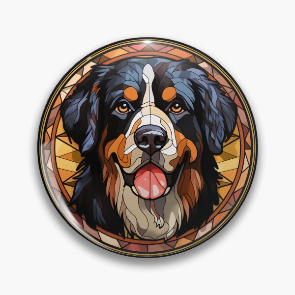Item preview, Labernese Dog Stained Glass Leadlight Artistic Design Mom Dad designed and sold by rafaeltto.