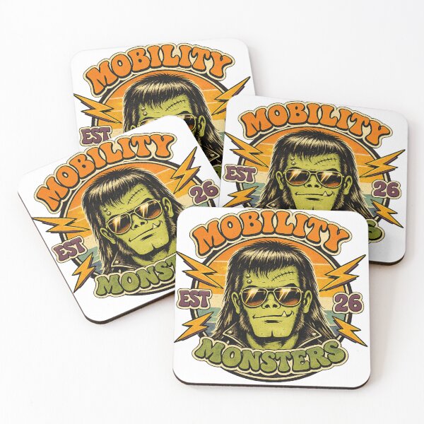 Item preview, Mobility Monsters retro 70s  designed and sold by mobilitymonster.