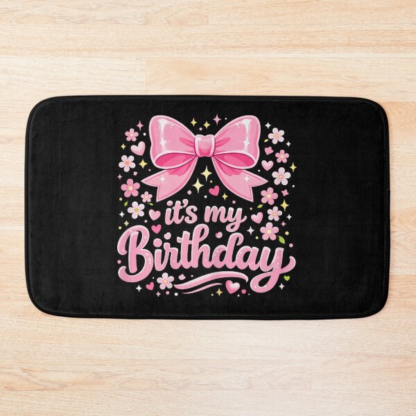 Item preview, Cute Pink Coquette Ribbon Bow Its My Birthday Party Girl Aesthetic designed and sold by DienesAngele.