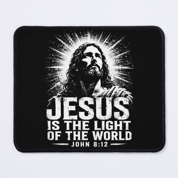 Item preview, Jesus Is The Light Of The World John 8:12 – Christian Bible Verse Faith Design designed and sold by PosiMCreations.