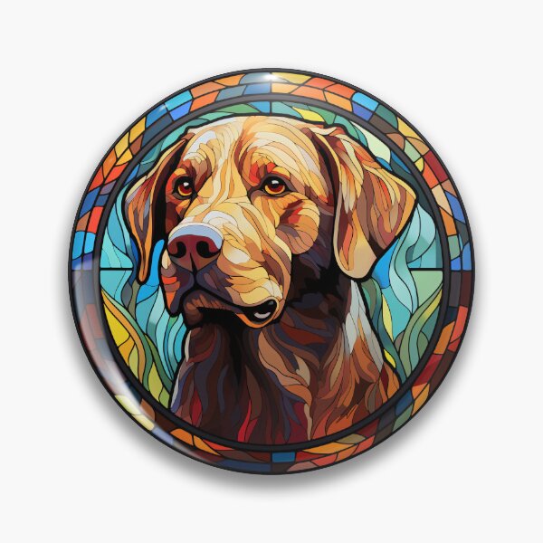 Item preview, Labrador Retriever Dog Stained Glass Leadlight Artistic Design Mom Dad designed and sold by rafaeltto.