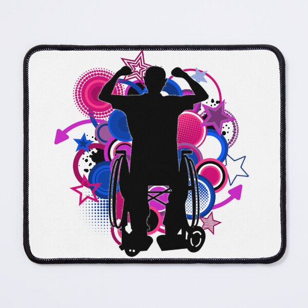 Item preview, Wheelchair Colorful Silhouette Frutiger Metro designed and sold by frutigerdesigns.