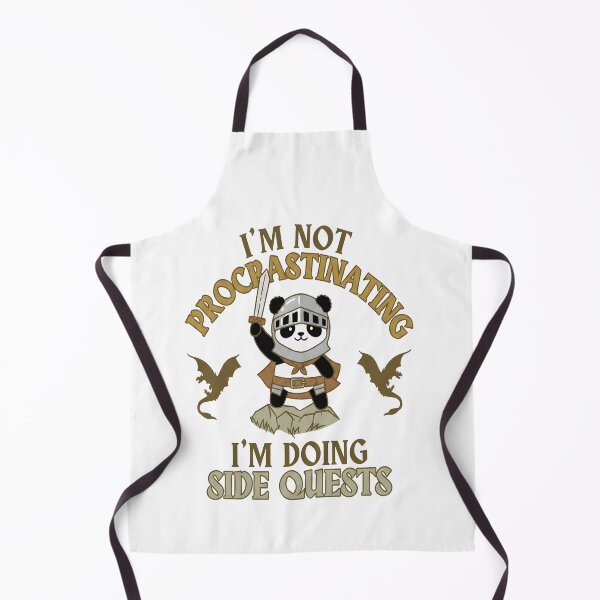Item preview, I'm Doing Side Quests Cute Panda Knight designed and sold by TeddybearClub.