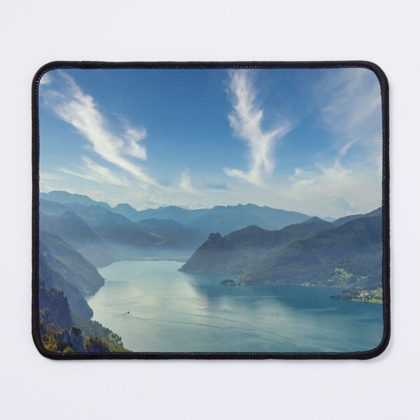 Item preview, Lake Traun Traunsee and mountains in Upper Austria landscapes, Austria, summer season designed and sold by goceris.