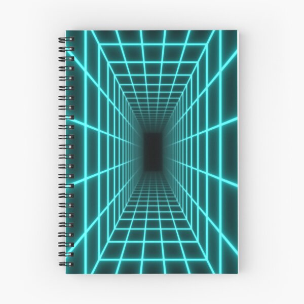 Item preview, Cyan Glow Rectangular Wireframe Tunnel designed and sold by Electric Shock!! Design.