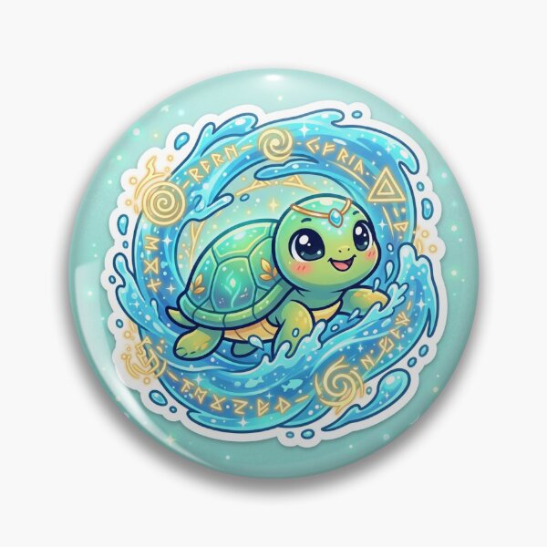 Item preview, Cute Sacred Water Turtle Kawaii Chibi Sticker Illustration designed and sold by uegi.