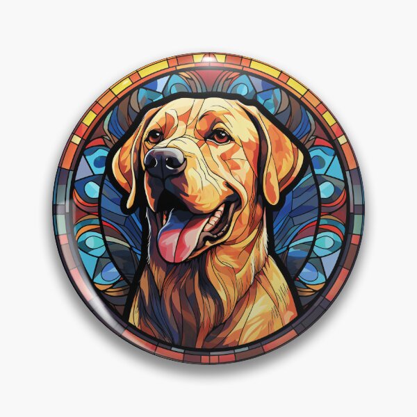 Item preview, Labrador Dog Stained Glass Leadlight Artistic Design Mom Dad designed and sold by rafaeltto.