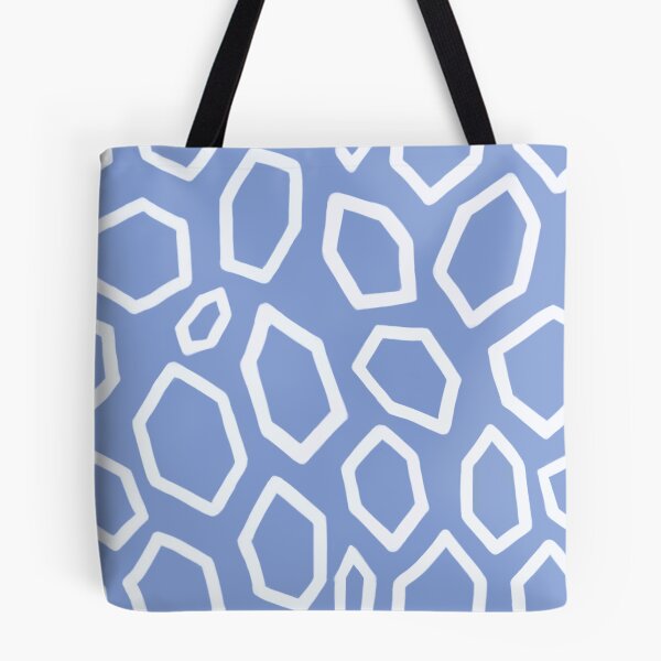 Item preview, Hexagon Geode in blue and white designed and sold by Hephzibahlove.
