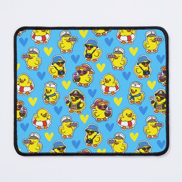Item preview, Cruise Ducks Nautical Sticker Pattern Blue designed and sold by CI Creative Design LLC.