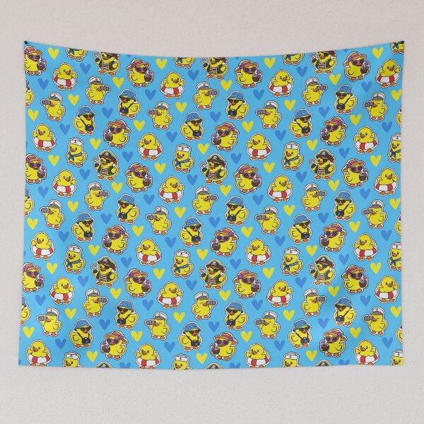 Item preview, Cruise Ducks Nautical Sticker Pattern Blue designed and sold by CI Creative Design LLC.