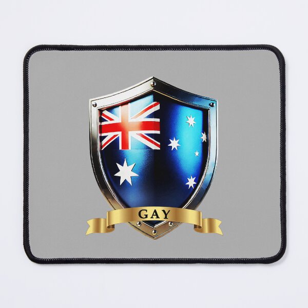 Item preview, Gay Australian Heritage Crest Shield designed and sold by Highlandkings.