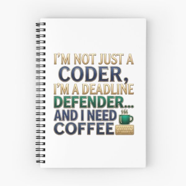 Item preview, I'm Not Just A coder Deadline Defender designed and sold by Northern Glow Art.