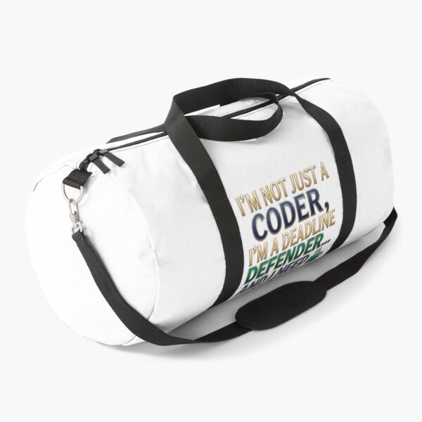 Item preview, I'm Not Just A coder Deadline Defender designed and sold by Northern Glow Art.