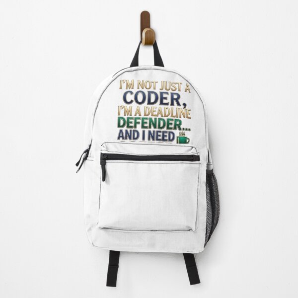 Item preview, I'm Not Just A coder Deadline Defender designed and sold by Northern Glow Art.