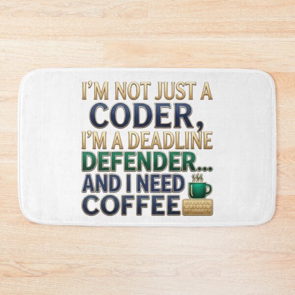 Item preview, I'm Not Just A coder Deadline Defender designed and sold by Northern Glow Art.