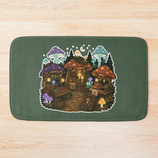 Item preview, Enchanted Mushroom Market Cottagecore Forest designed and sold by SimplePoDesign.