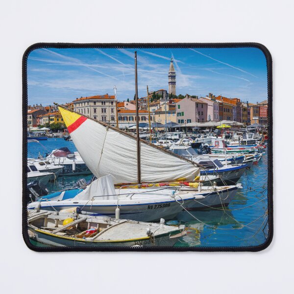 Item preview, Traditional Batana Sailboat in Rovinj Harbor, Croatia designed and sold by Viv Thompson Photography .