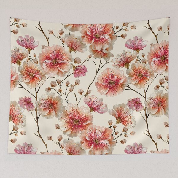 Item preview, Blossoms in red and white designed and sold by Pixel-Lair.