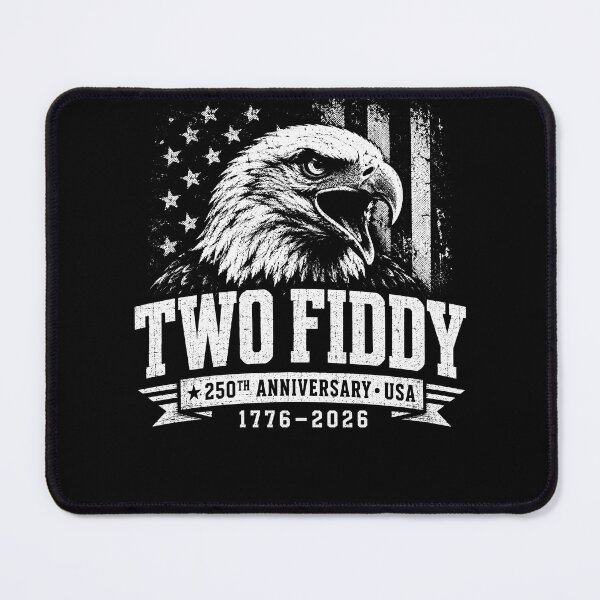 Item preview, Two Fiddy 250th Anniversary USA 1776-2026 – Patriotic Bald Eagle Design designed and sold by PosiMCreations.