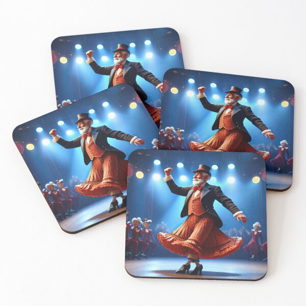 Item preview, Old Fart Dancing the can-can designed and sold by Colin Bentham.