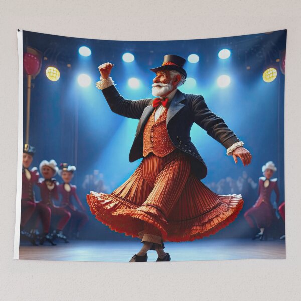 Item preview, Old Fart Dancing the can-can designed and sold by Colin Bentham.