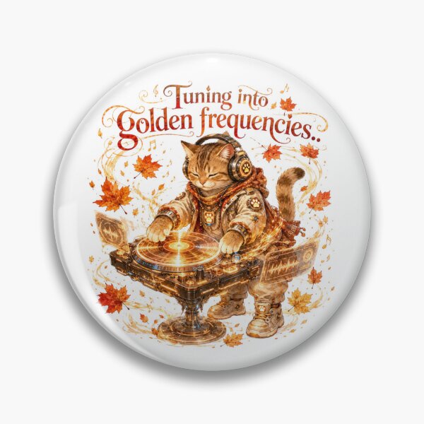 Item preview, Tuning Into Golden Frequencies Steampunk Cat DJ Turntable Autumn designed and sold by AQUILAKREO.