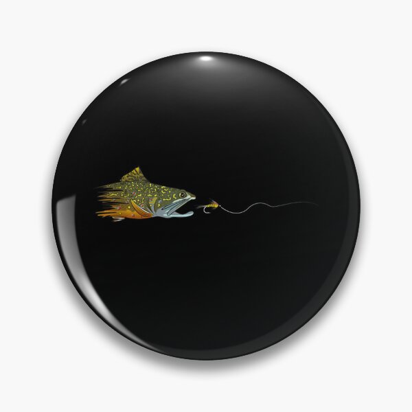 Item preview, Vintage Fly Fishing Brook Trout Catching Lure Angler Sportsman Lake Art designed and sold by WilliaMaler.
