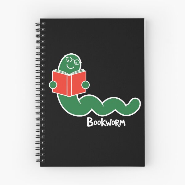 Item preview, Midnight Bookworm - High-Contrast Dark Mode Graphic designed and sold by ArthousePromos.
