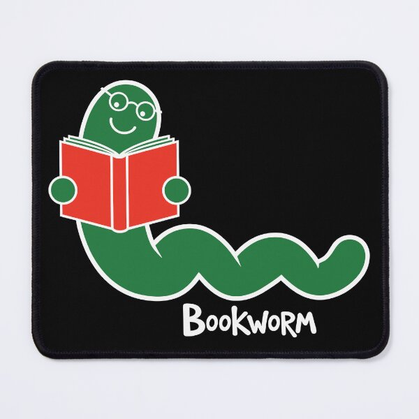 Item preview, Midnight Bookworm - High-Contrast Dark Mode Graphic designed and sold by ArthousePromos.