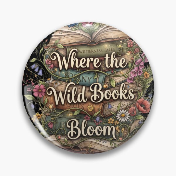 Item preview, Enchanted Book Stack Wildflower Reading Tee Gift designed and sold by Retro Rascals Co..