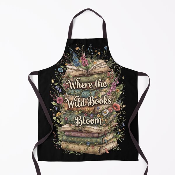Item preview, Enchanted Book Stack Wildflower Reading Tee Gift designed and sold by Retro Rascals Co..