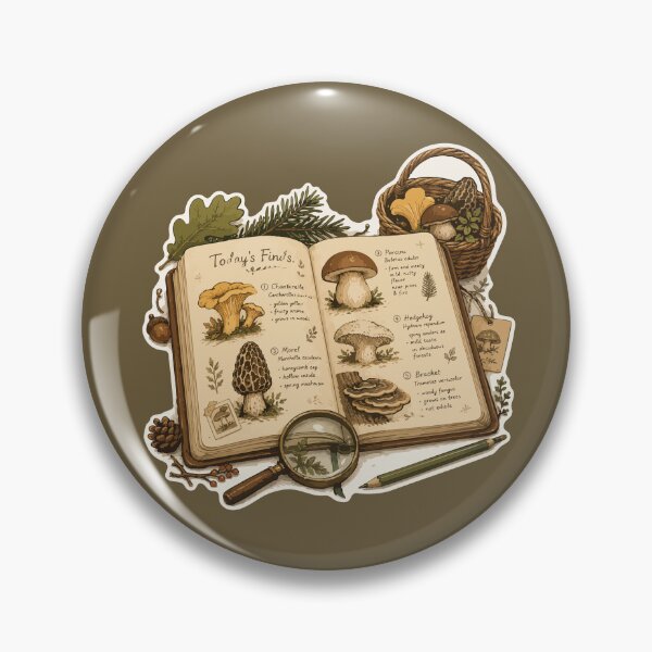 Item preview, Today's Finds Mushroom Field Guide Mycology designed and sold by SimplePoDesign.