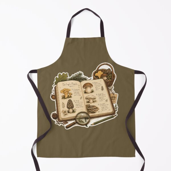 Item preview, Today's Finds Mushroom Field Guide Mycology designed and sold by SimplePoDesign.