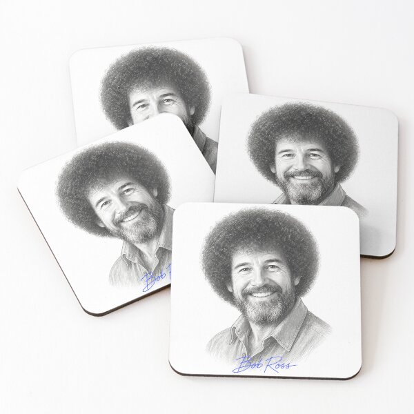 Item preview, Bob Ross Vintage Graphite Portrait Pencil Sketch designed and sold by karamram.