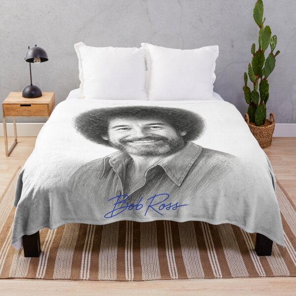 Item preview, Bob Ross Vintage Graphite Portrait Pencil Sketch designed and sold by karamram.