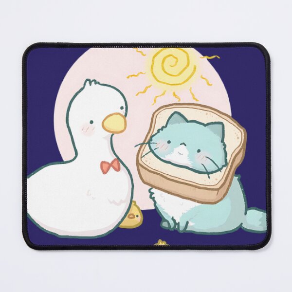 Item preview, Kawaii Bowtie Duck and Bread Cat designed and sold by VelvetGothic.