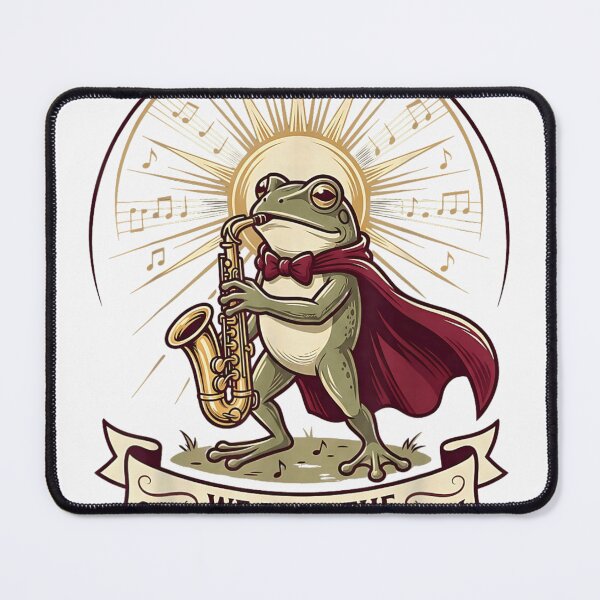 Item preview, Funny Music Meme We Play The Saxophone At Dawn Musical Frog designed and sold by WilliaMaler.
