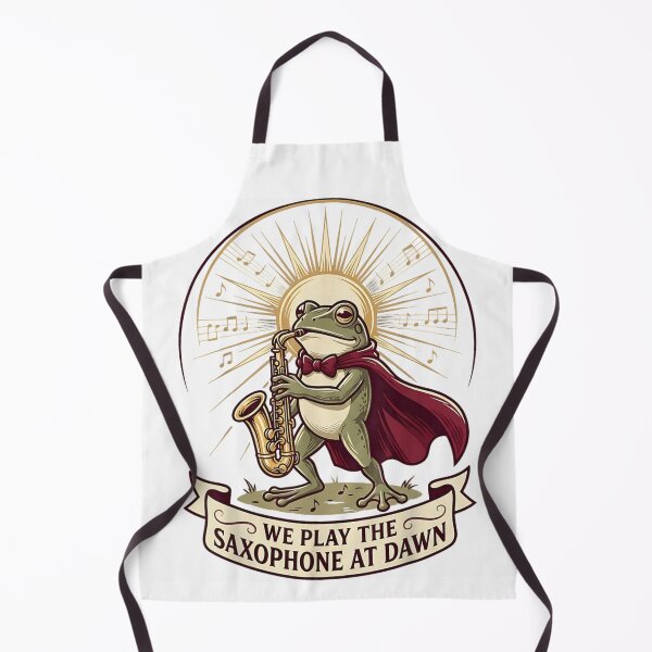Item preview, Funny Music Meme We Play The Saxophone At Dawn Musical Frog designed and sold by WilliaMaler.
