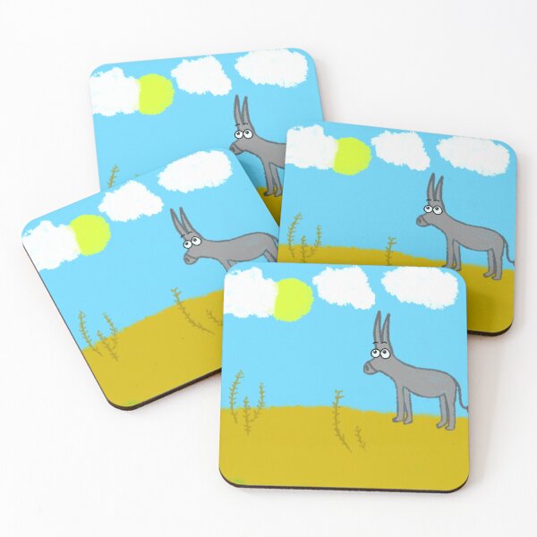 Item preview, Simple Cartoon Donkey in Sunny Field designed and sold by VelvetGothic.