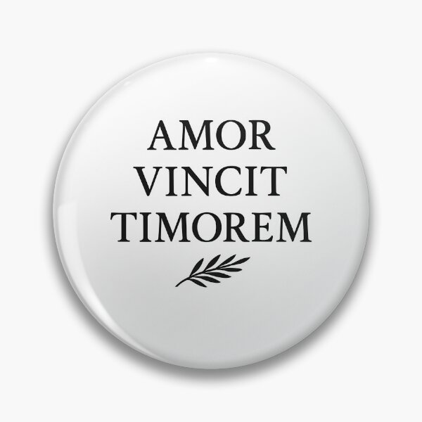 Item preview, Amor Vincit Timorem Latin Quote Shirt Love Conquers Fear (Black Font) designed and sold by TshirtsLabs.