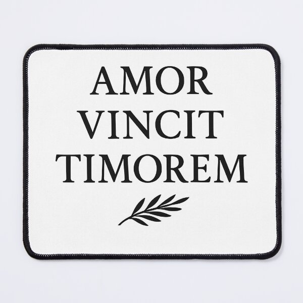 Item preview, Amor Vincit Timorem Latin Quote Shirt Love Conquers Fear (Black Font) designed and sold by TshirtsLabs.