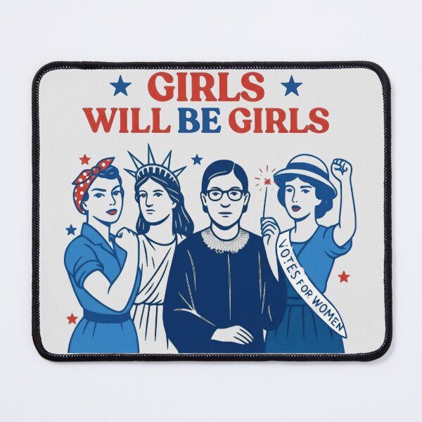 Item preview, Girls Will Be Girls Feminism Vintage Art designed and sold by Terahsharris.