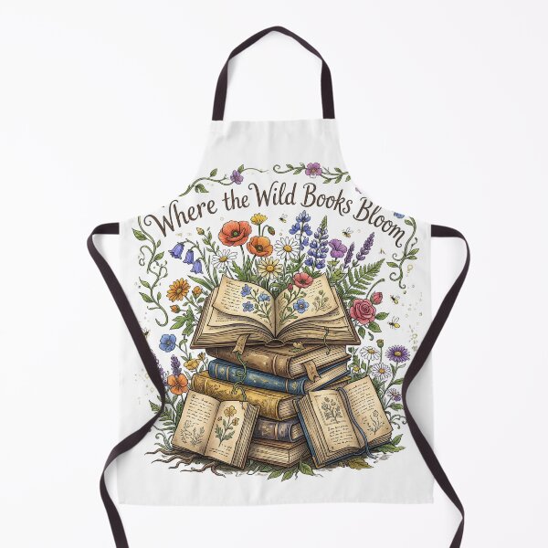 Item preview, Enchanted Botanical Book Stack Floral Reading Art designed and sold by Feral Feline.