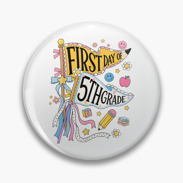 Item preview, Cute First Day Of 5th Grade Back To School Pencil Pennant designed and sold by WilliaMaler.